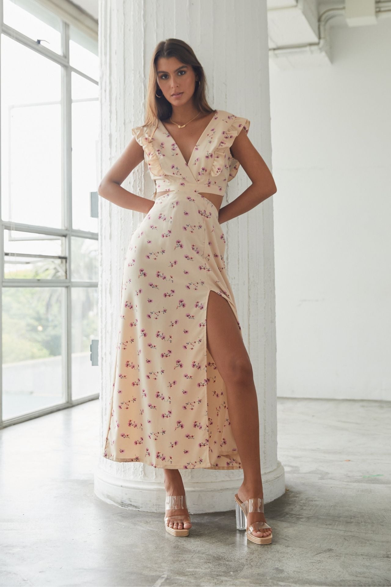NYA HEELS / BEIGE