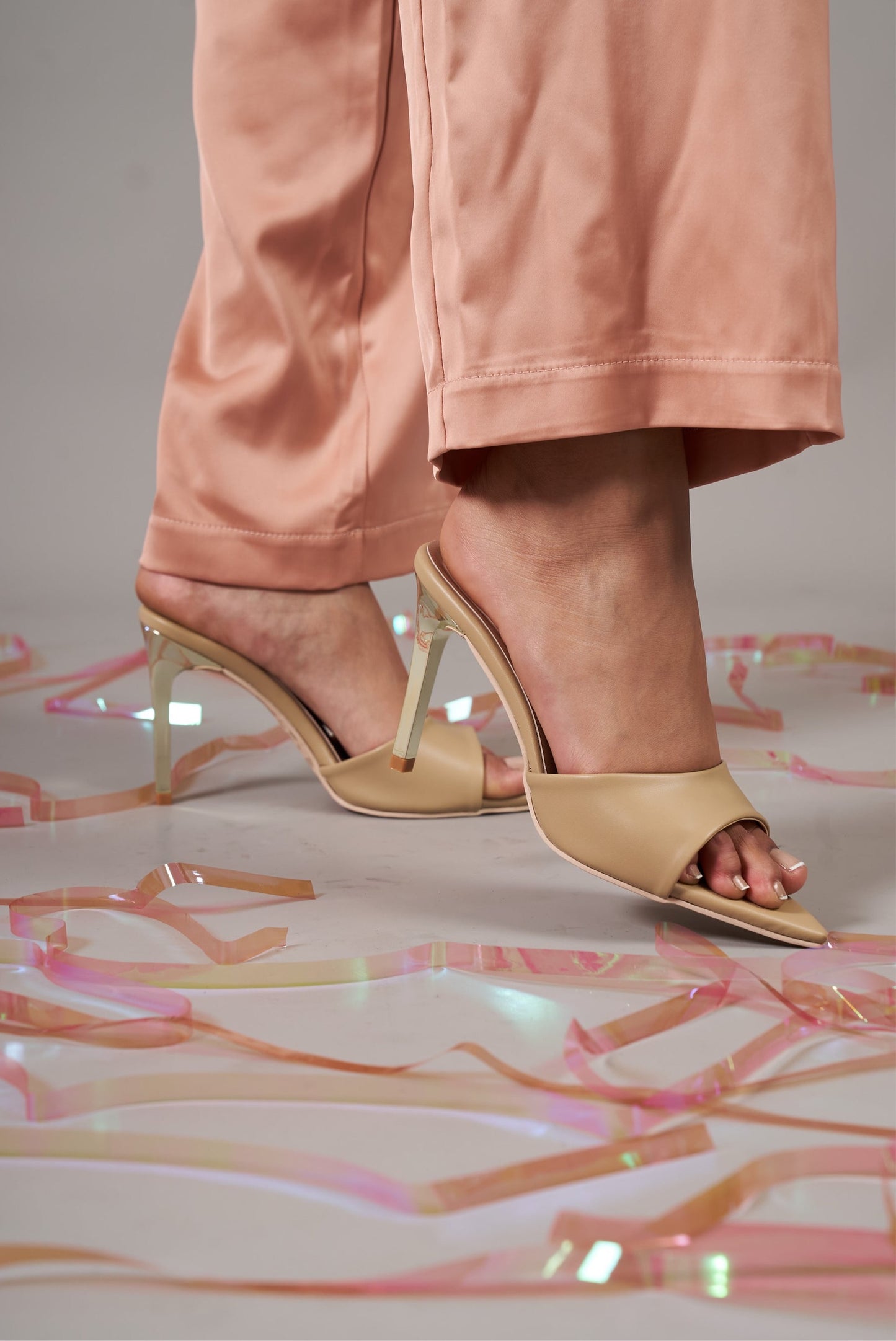 COLLINS HEELS / BEIGE