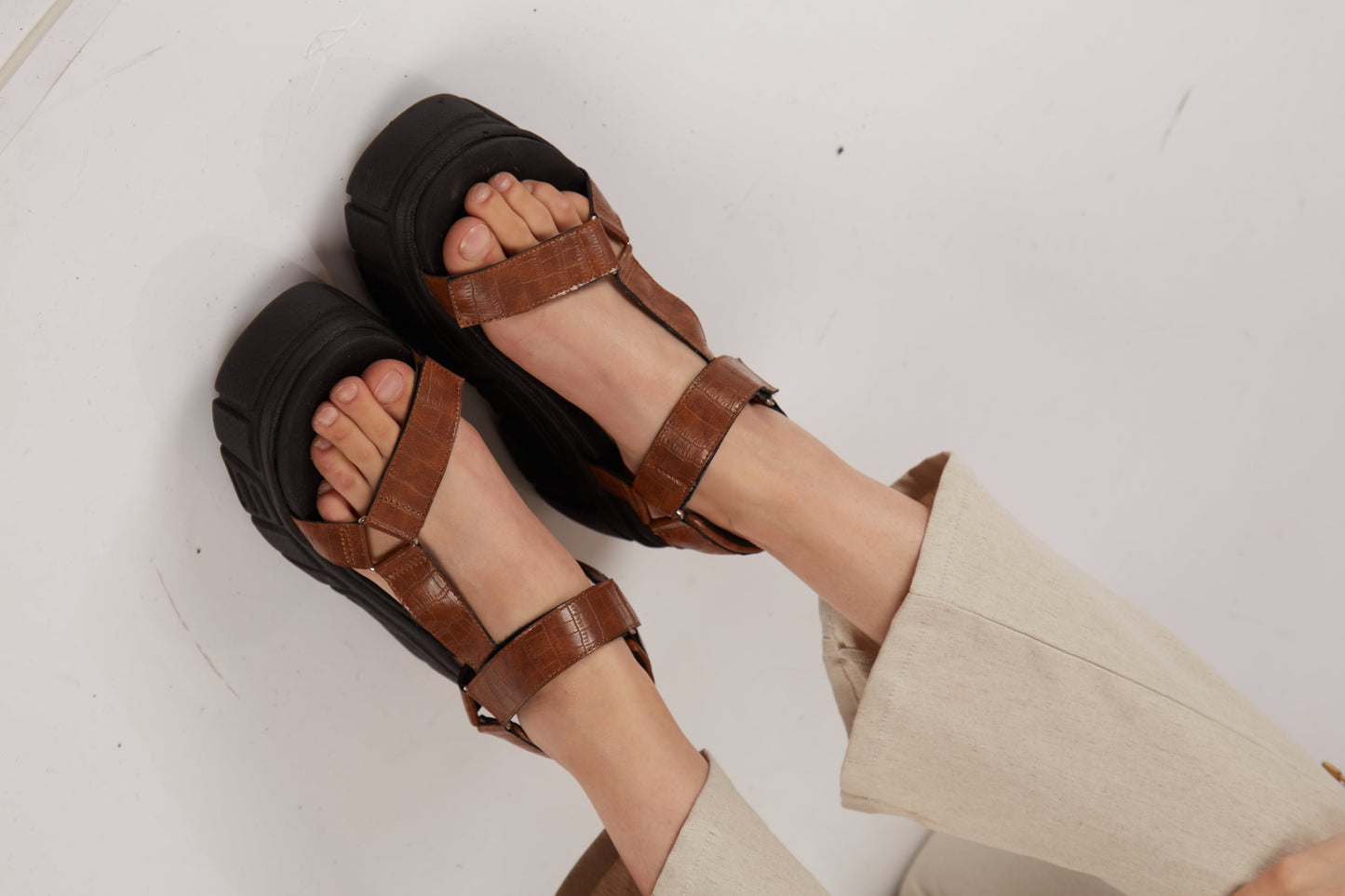 ASHER SANDALS MARRON