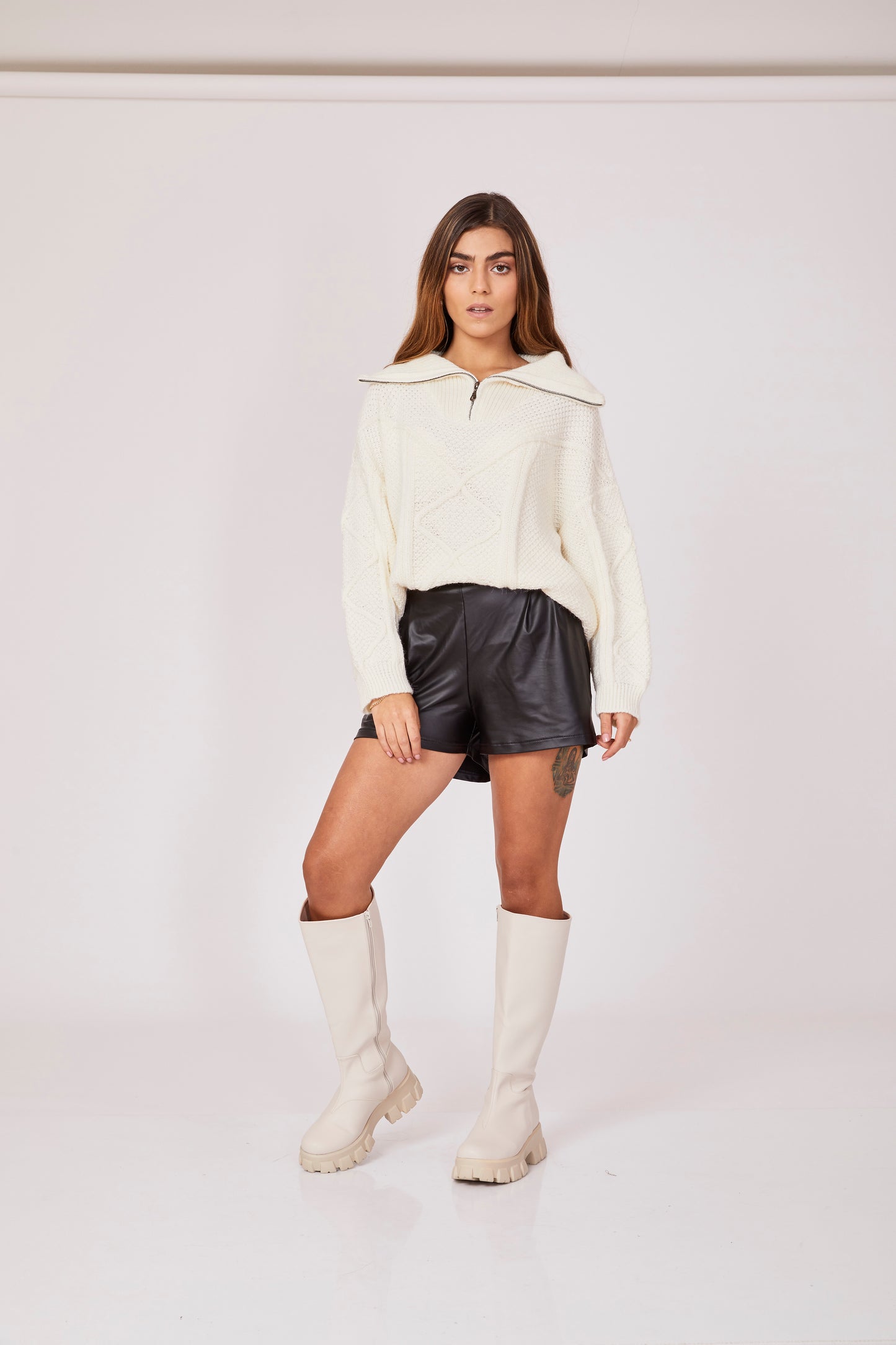 MANHATTAN BOOTS / BEIGE