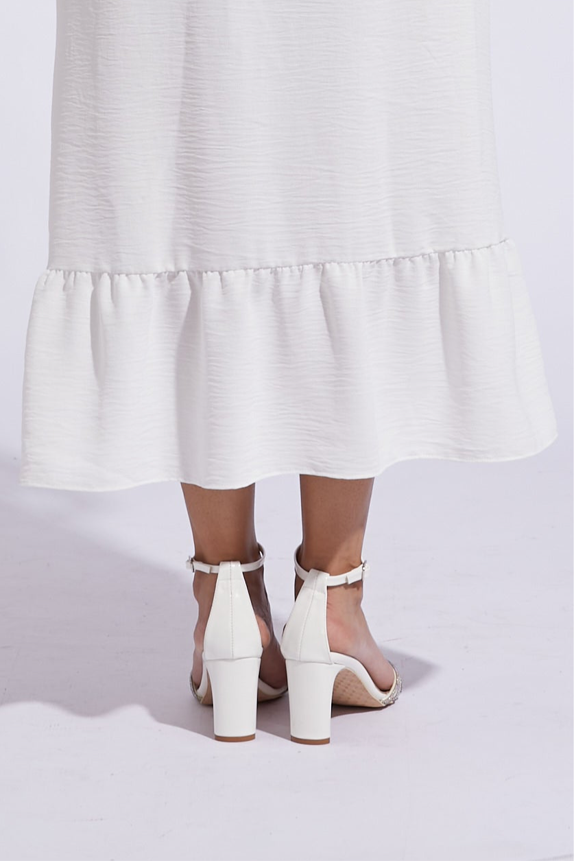 CINDERELLA HEELS / BLANCO