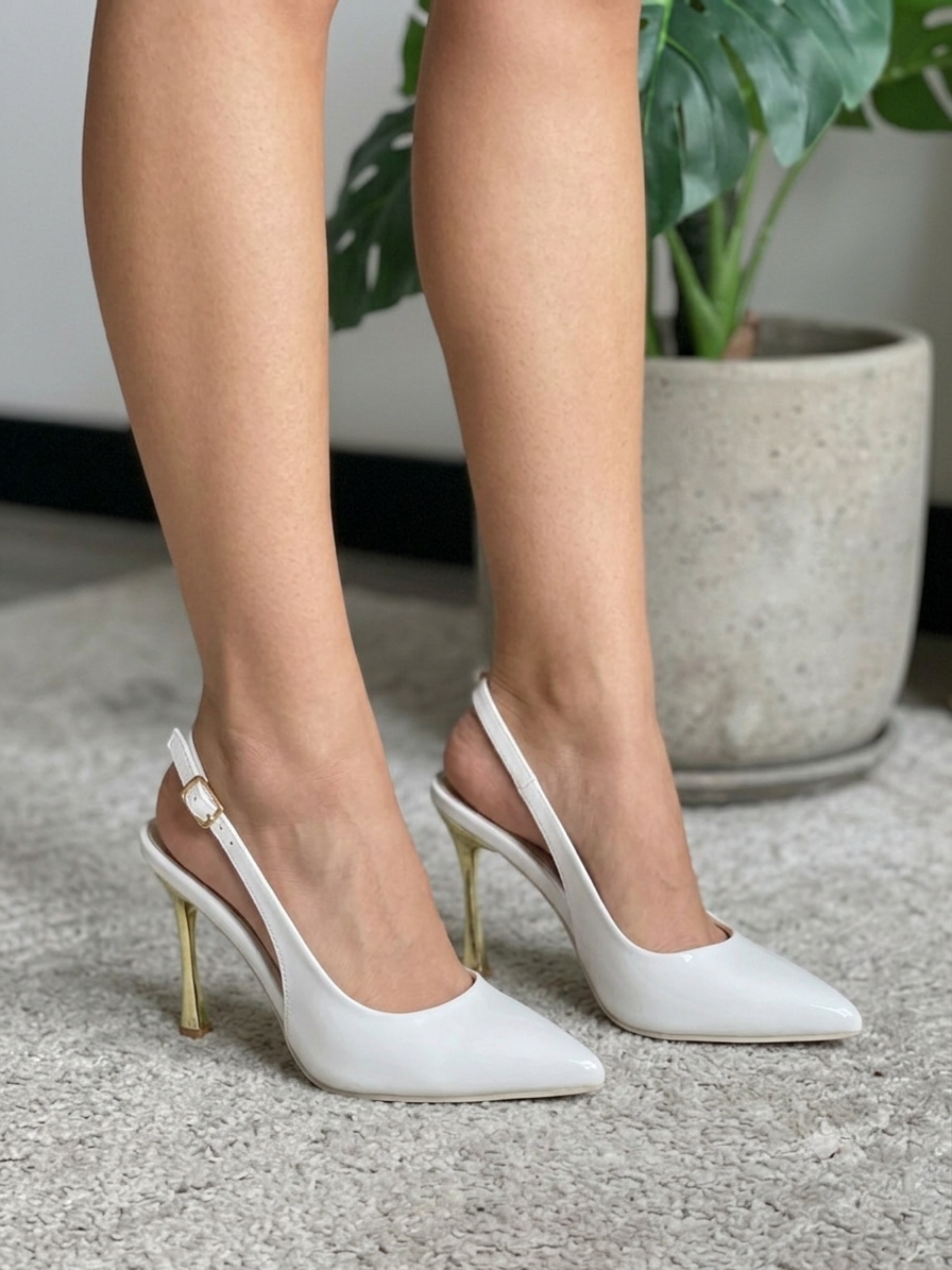 VIVIENNE STILETTOS / WHITE