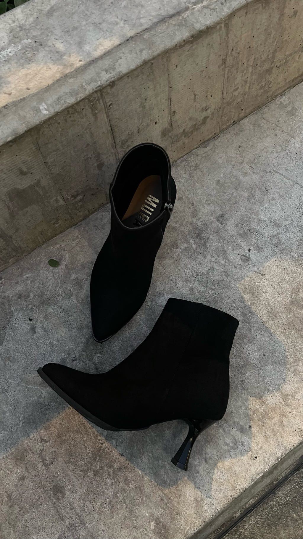 BEKI BOOTS / BLACK SUEDE